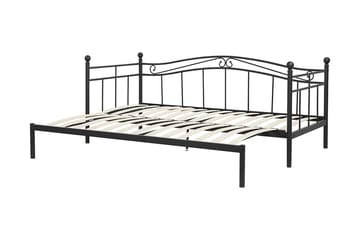 Lutebo Seng 160x200 cm - Svart - Møbler - Senger - Rammeseng