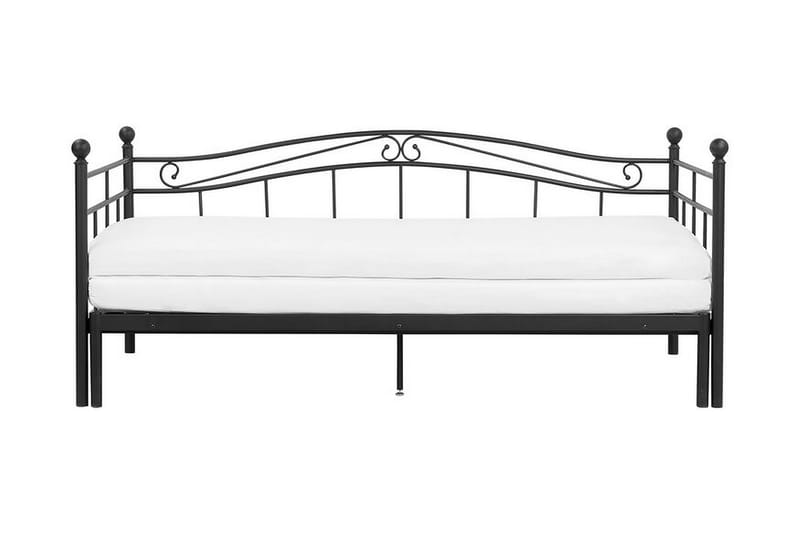 Lutebo Seng 160x200 cm - Svart - Møbler - Senger - Rammeseng