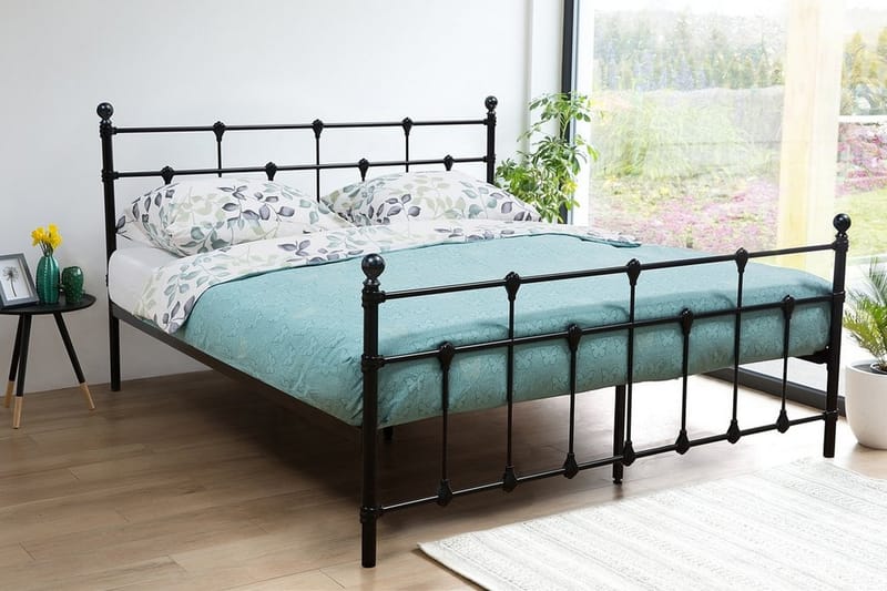 Lyn | Dobbeltseng 180 | 200 cm - Svart - Møbler - Senger - Rammeseng