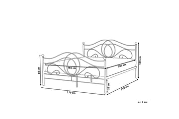 Lyra Dobbeltseng 160 | 200 cm - Hvit - Møbler - Senger - Rammeseng
