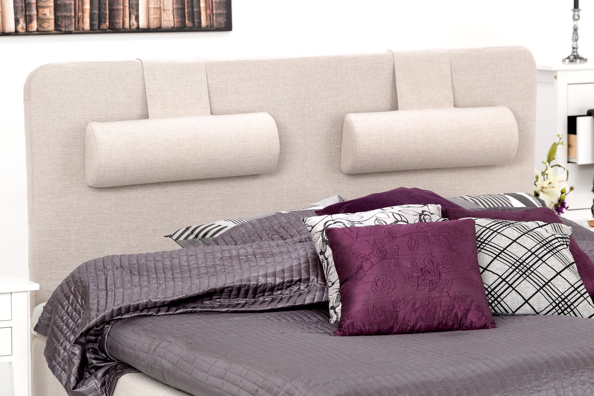 Night Komplett Rammeseng 160x200 Beige - Lateks - Møbler - Senger - Komplett sengepakke