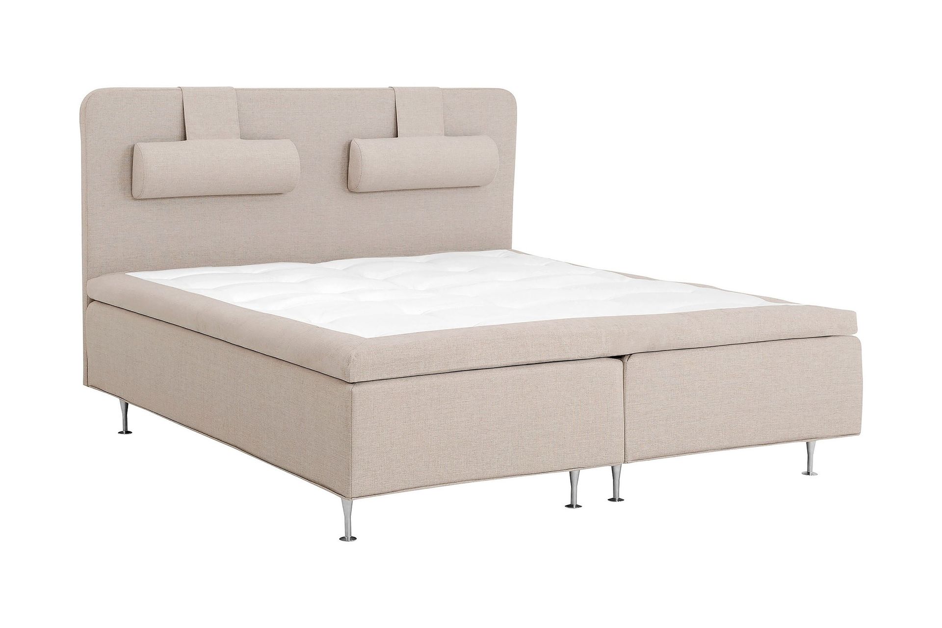 Night Komplett Rammeseng 160x200 Beige - Lateks - Møbler - Senger - Komplett sengepakke