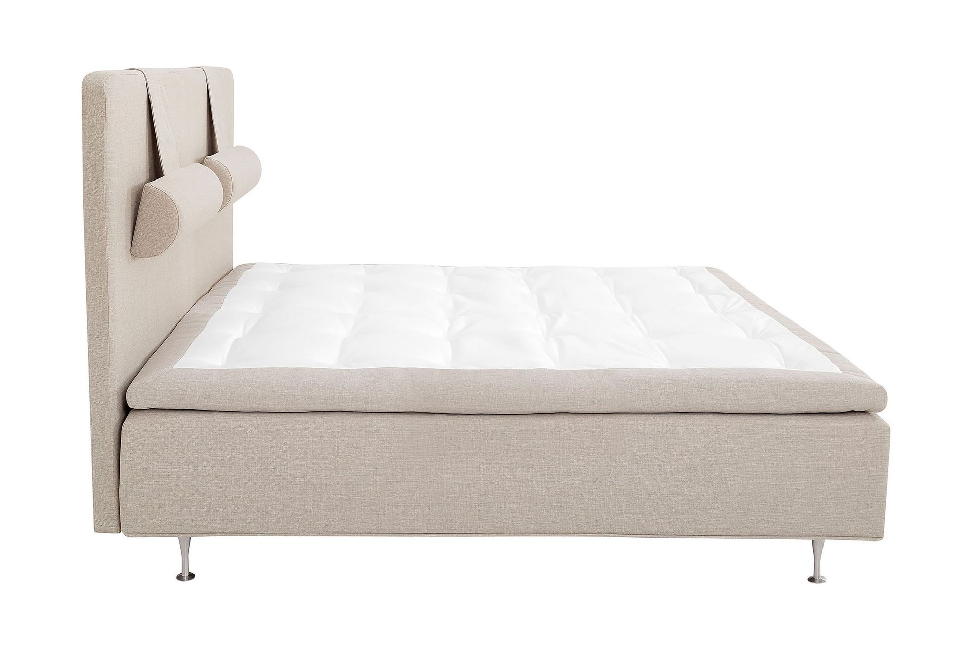Night Komplett Rammeseng 160x200 Beige - Lateks - Møbler - Senger - Komplett sengepakke