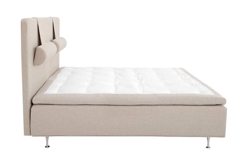 Night Komplett Rammeseng 160x200 Beige - Lateks - Møbler - Senger - Komplett sengepakke