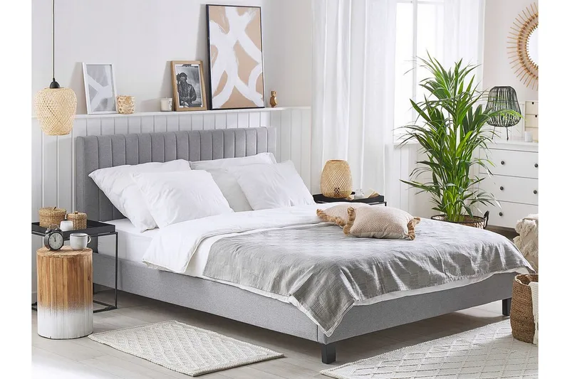 Poitiers Rammeseng 180x200cm - Lysegrå - Møbler - Senger - Rammeseng