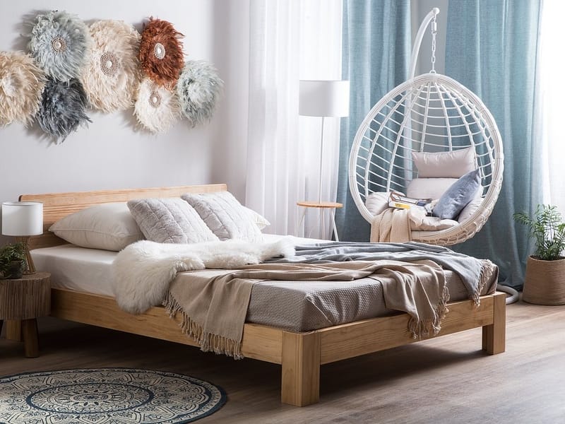 Royan Dobbeltseng 160 | 200 cm - Tre / Natur - Møbler - Senger - Rammeseng