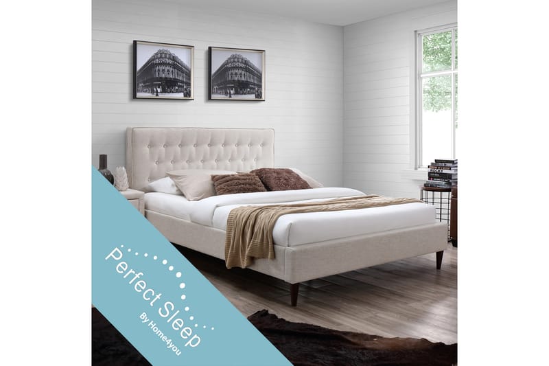 Seng EMILIA med Madrass HARMONY DELUX 160x200cm - Møbler - Senger - Rammeseng