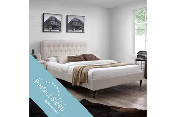 Seng EMILIA med Madrass HARMONY TOP 160x200cm - Møbler - Senger - Komplett sengepakke