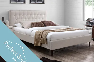 Seng EMILIA med Madrass HARMONY TOP 160x200cm - Møbler - Senger - Komplett sengepakke