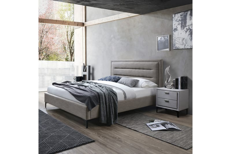 Seng SELENE med madrass HARMONY DELUX 160x200 cm - Komplett sengepakke - Dobbeltsenger - Rammeseng