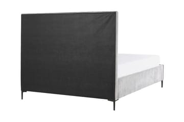Sezanne Rammeseng 160x200 cm med Oppbevaring - Fløyel/Grå - Møbler - Senger - Sengeramme & sengestamme