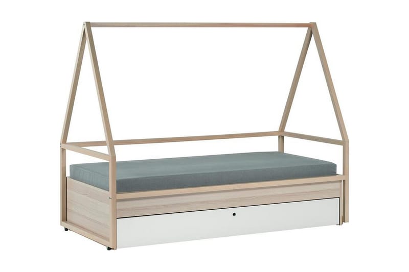 Spot Seng 90x200 cm Tre / Natur / Hvit - VOX - Møbler - Senger - Rammeseng