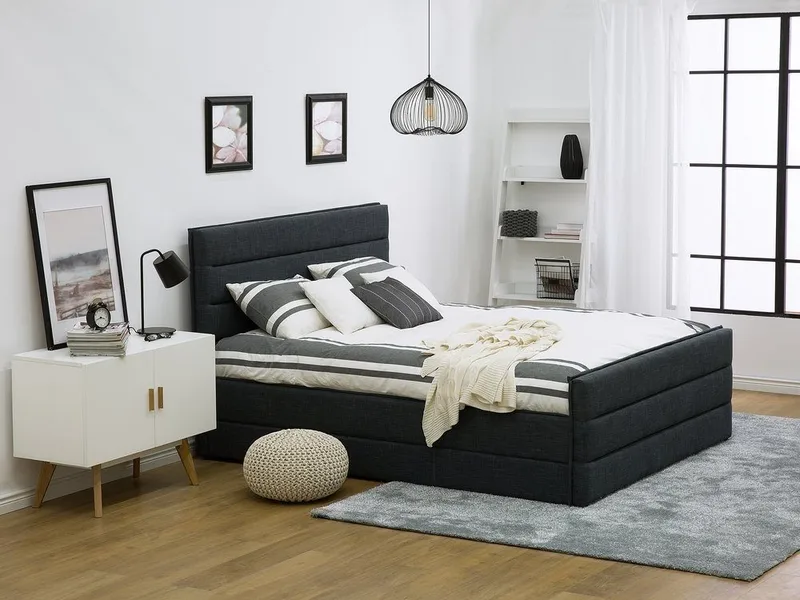 Valbonne Dobbeltseng 160 | 200 cm, Grå