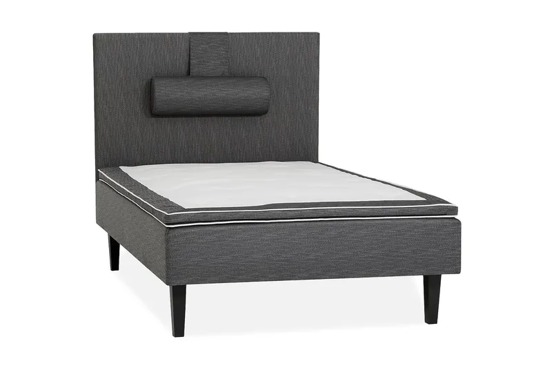 Viken Bas Rammeseng 120X200Cm, Grå, Ben Valnøtt