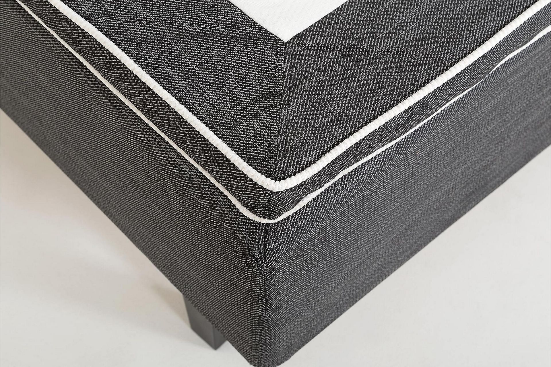 Viken Bas Rammeseng 120X200Cm - Grå, Konisk Eikeben - Møbler - Senger - Rammeseng