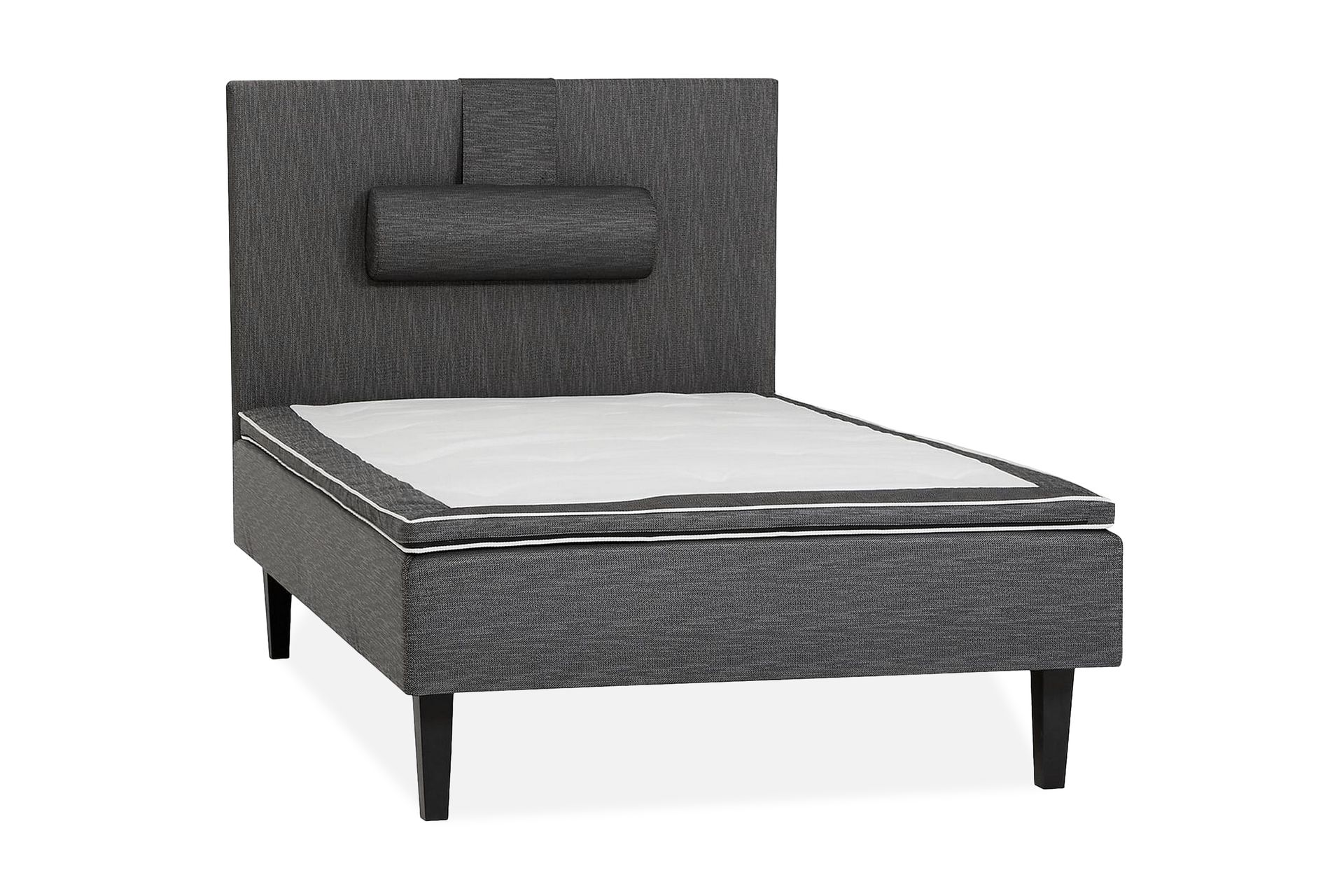 Viken Bas Rammeseng 120X200Cm - Grå, Konisk Eikeben - Møbler - Senger - Rammeseng