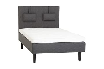 Viken Bas Rammeseng 120X200Cm - Grå, Konisk Svarte Ben - Møbler - Senger - Rammeseng