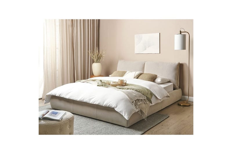 Ramsäng Beige 160x200 - Møbler - Senger - Dobbeltsenger