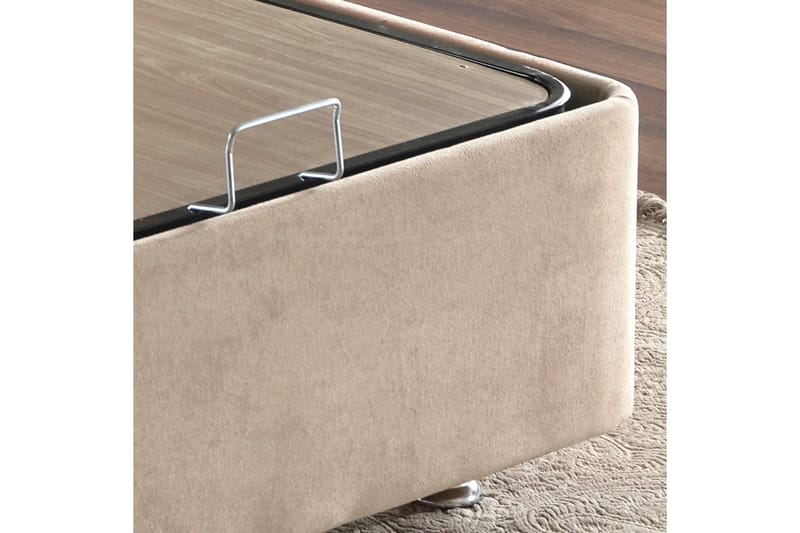 Reghum Kontinentalseng 100x200 cm - Lysebrun - Møbler - Senger - Komplett sengepakke