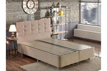 Reghum Sengeramme med Sengegavl 160x200 cm - Lysebrun - Møbler - Senger - Sengeramme & sengestamme