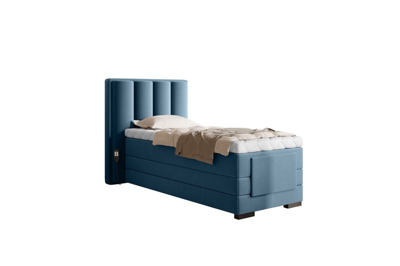 Banti Justerbar Kontinentalseng 90x200 cm - Blå - Møbler - Senger - Regulerbar seng
