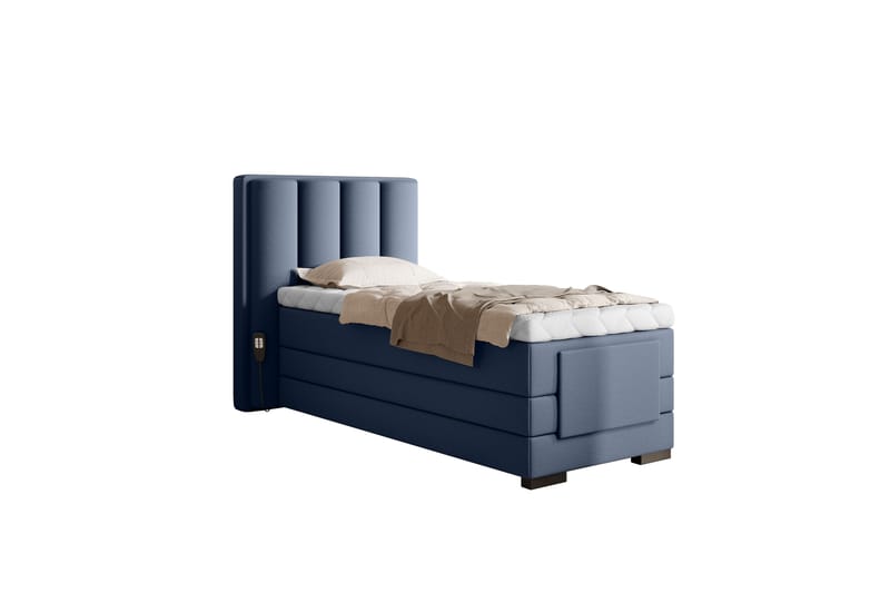 Banti Justerbar Kontinentalseng 90x200 cm - Blå - Regulerbar seng