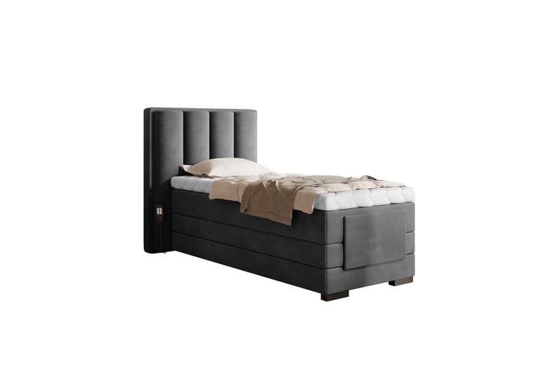 Banti Justerbar Kontinentalseng 90x200 cm - Grå - Møbler - Senger - Regulerbar seng