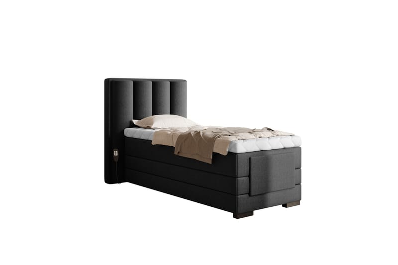 Banti Justerbar Kontinentalseng 90x200 cm - Grå - Møbler - Senger - Regulerbar seng