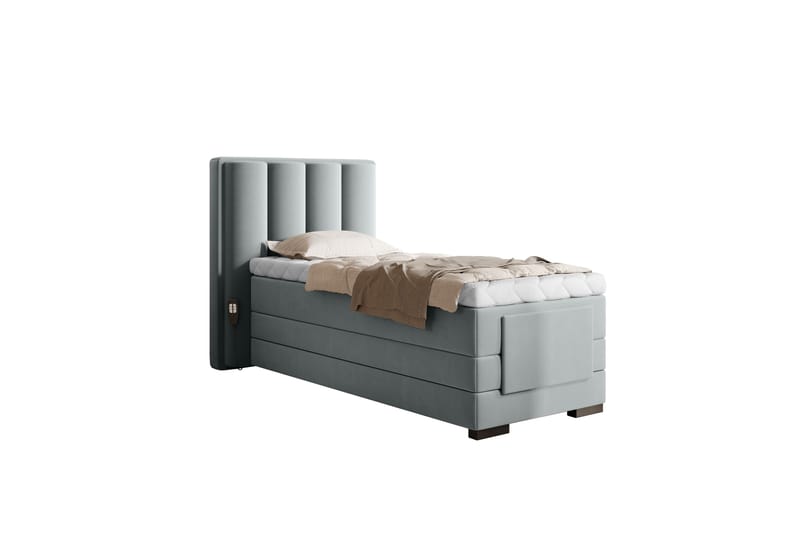 Banti Justerbar Kontinentalseng 90x200 cm - Grå - Møbler - Senger - Regulerbar seng