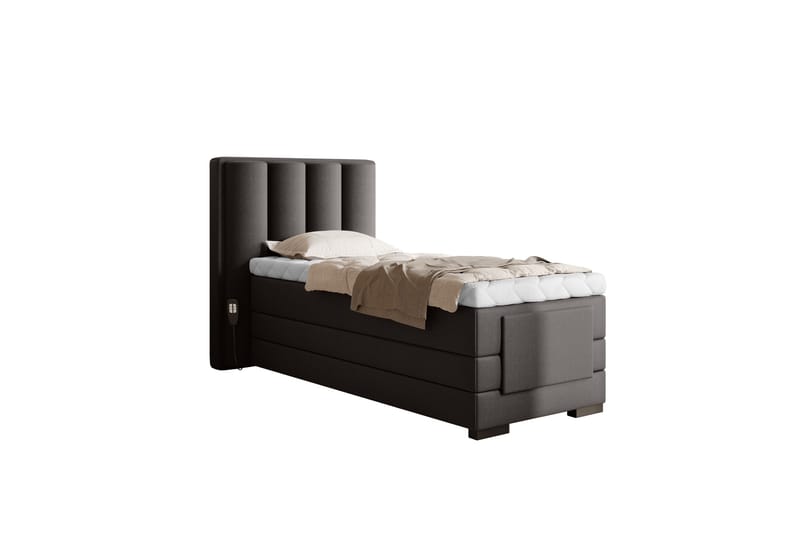 Banti Justerbar Kontinentalseng 90x200 cm - Grå - Møbler - Senger - Regulerbar seng