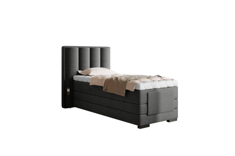 Banti Justerbar Kontinentalseng 90x200 cm - Grå - Møbler - Senger - Regulerbar seng