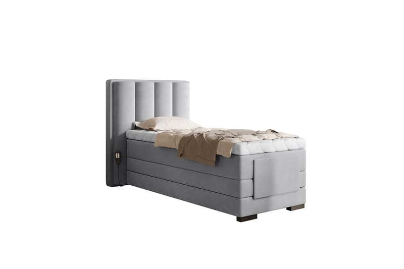Banti Justerbar Kontinentalseng 90x200 cm - Grå - Møbler - Senger - Regulerbar seng