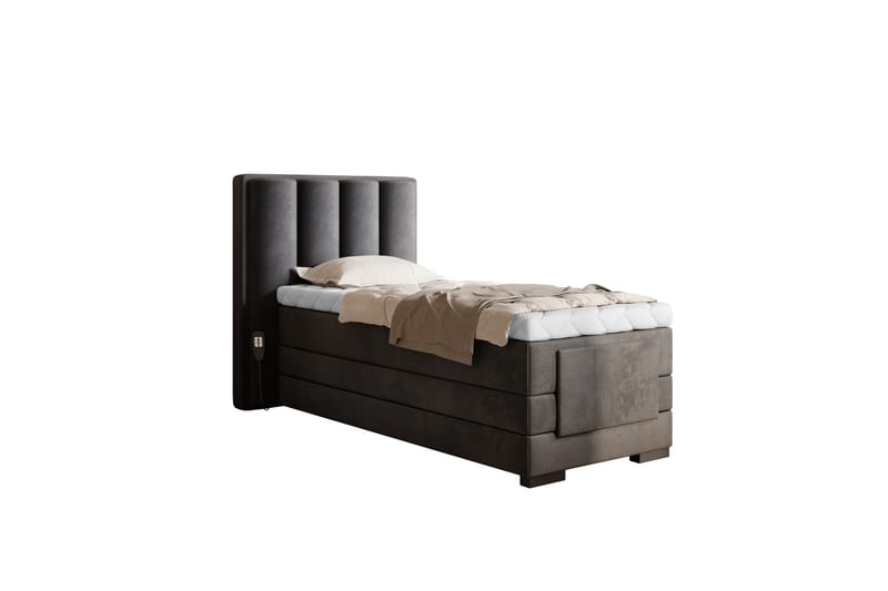 Banti Justerbar Kontinentalseng 90x200 cm - Grå - Møbler - Senger - Regulerbar seng