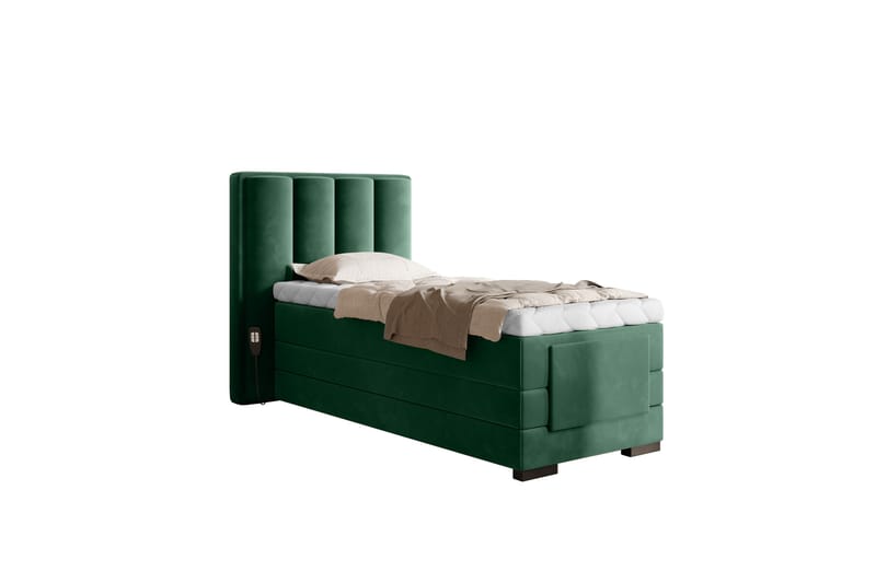 Banti Justerbar Kontinentalseng 90x200 cm - Grønn - Møbler - Senger - Regulerbar seng