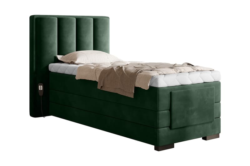 Banti Justerbar Kontinentalseng 90x200 cm - Grønn - Møbler - Senger - Regulerbar seng