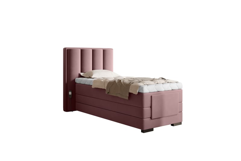 Banti Justerbar Kontinentalseng 90x200 cm - Rosa - Møbler - Senger - Regulerbar seng