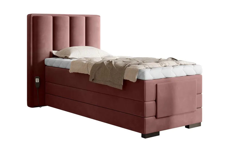 Banti Justerbar Kontinentalseng 90x200 cm - Rosa - Møbler - Senger - Regulerbar seng