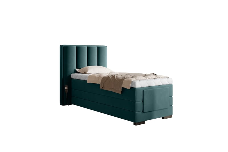 Banti Justerbar Kontinentalseng 90x200 cm - Turkis - Møbler - Senger - Regulerbar seng