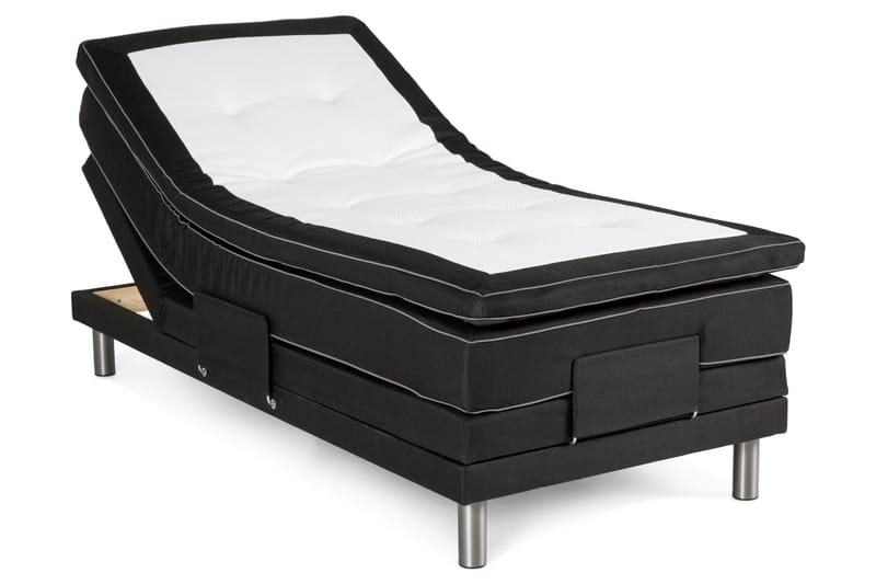 Detroit Justerbar Seng 90x200 - Svart - Regulerbar seng - Enkeltsenger