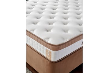 Latrona Kontinentalseng Dobbel 160x200 cm - Lysebrun - Møbler - Senger - Regulerbar seng