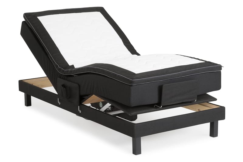 Royal Justerbar Seng 90x200 - Svart - Møbler - Senger - Regulerbar seng