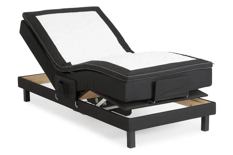 Royal Justerbar Seng 90x200 - Svart - Møbler - Senger - Regulerbar seng