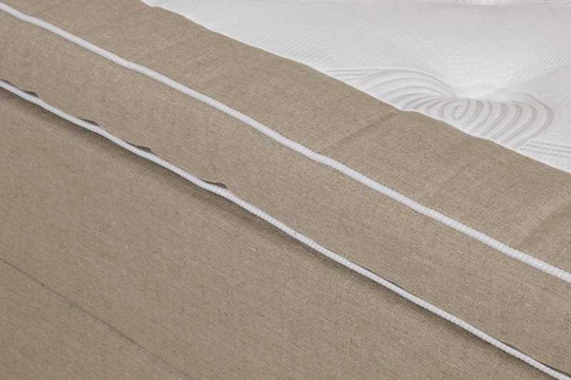 Sheraton Justerbar Seng 90x200 Medium Linonso - Beige - Møbler - Senger - Regulerbar seng