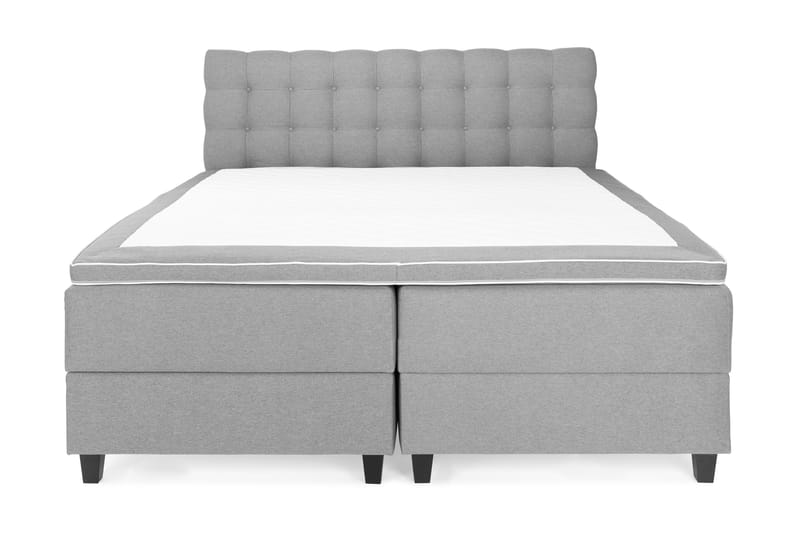 Royal Komplett Sengepakke Seng med Oppbevaring 160x200 - Lysegrå - Møbler - Senger - Kontinentalsenger