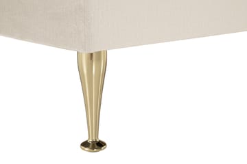 Royal Velvet komplett sengepakke 160x200 cm - Beige med høye gullfargede ben - Møbler - Senger - Komplett sengepakke