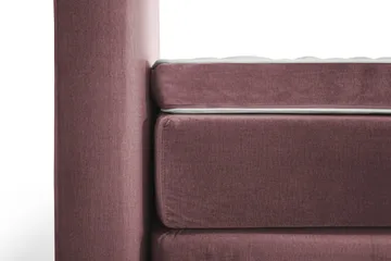 Royal Velvet komplett sengepakke 160x200 cm - Rosa med høye gullben - Møbler - Senger - Kontinentalsenger