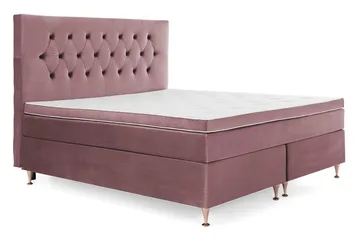 Royal Velvet komplett sengepakke 180x200 cm - Rosa med lave roségullben - Møbler - Senger - Komplett sengepakke