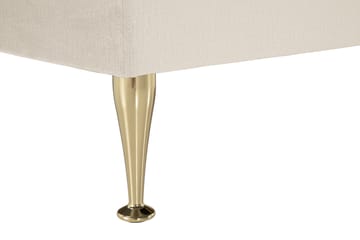 Royal Velvet komplett sengepakke 210x210 cm - Beige med høye gullfargede ben - Møbler - Senger - Komplett sengepakke
