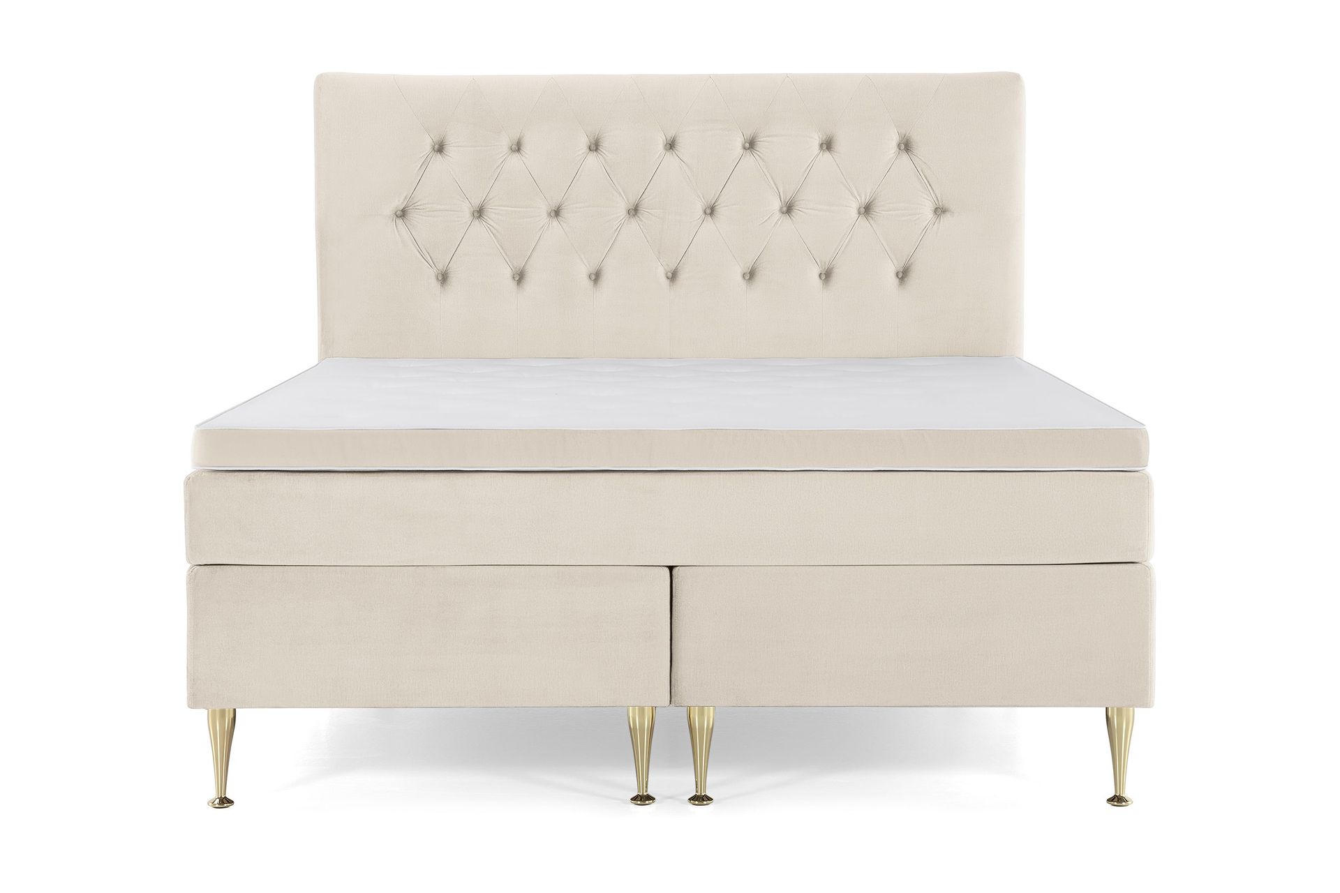Royal Velvet Komplett Sengpakke Kontinentalseng 180x200 cm - Beige / Fløyel