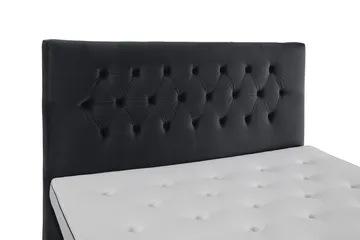 Royal Velvet Kontinentalseng 160x200 cm - Svart Fløyel/Lave Rosében - Møbler - Senger - Komplett sengepakke